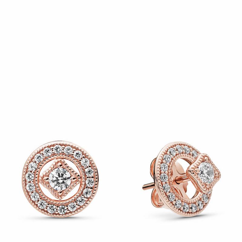 Pandora Rose™ Vintage Allure Stud Earrings Egypt AV6417028